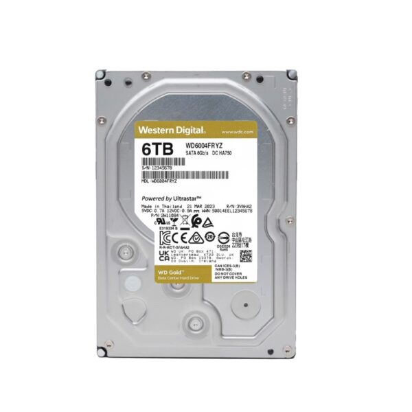 disco duro western digital 6 tb gold enterprise 7200 256mb wd6004fryz