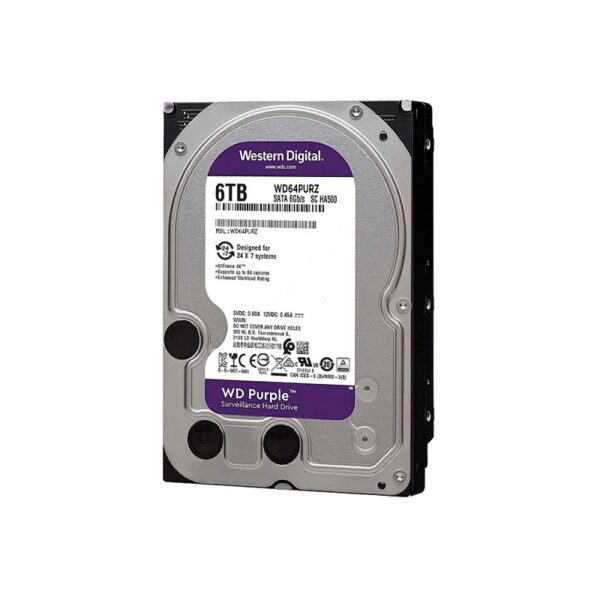disco duro western digital purple 6 tb wd64purz surveillance 5400 256mb