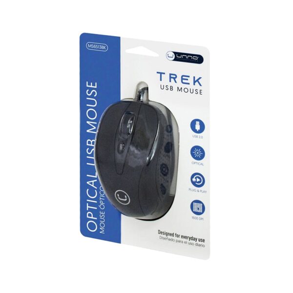 mouse unno ms6513bk trek usb