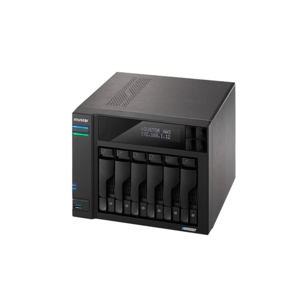 nas asustor as6706t qc 2.0/6bay/8gb/4 m.2/2 gblan/hdmi/2usb3.2