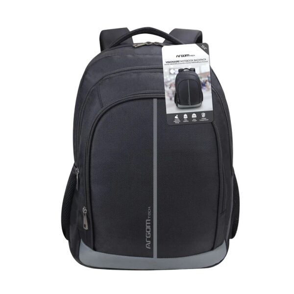 mochila argomtech arg bp 0728bk 15.6" visionaire negra