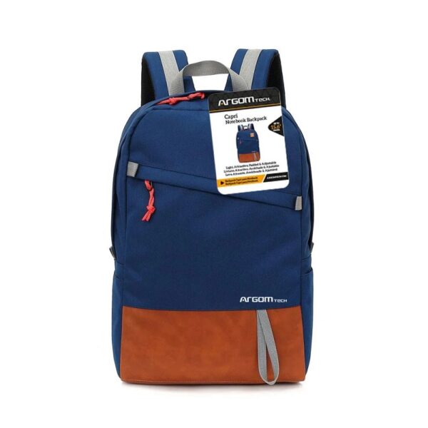 mochila argomtech arg bp 1340bl 15.6" azul/marron