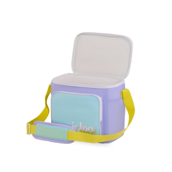bolsa tÉrmica igloo 9 latas retro square lunch lila 63082