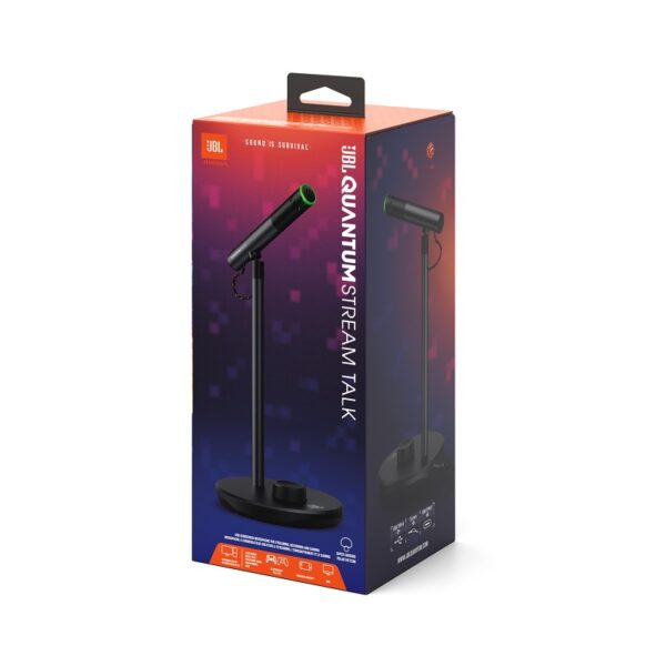 microfono jbl quantum stream talk jblstrmtalkblkam 96khz/24 bit/usb c