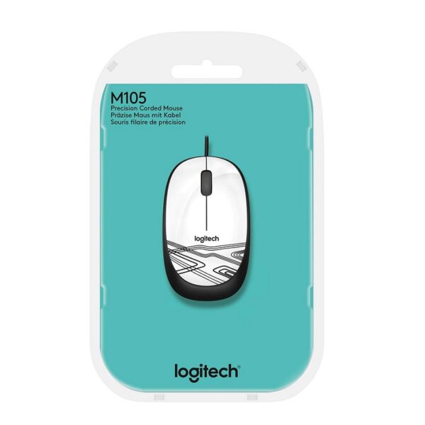 mouse logitech 910 003138 m105 blanco