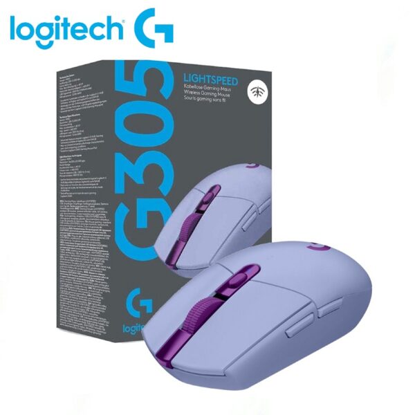 mouse gamer logitech 910 006021 g305 lila wir