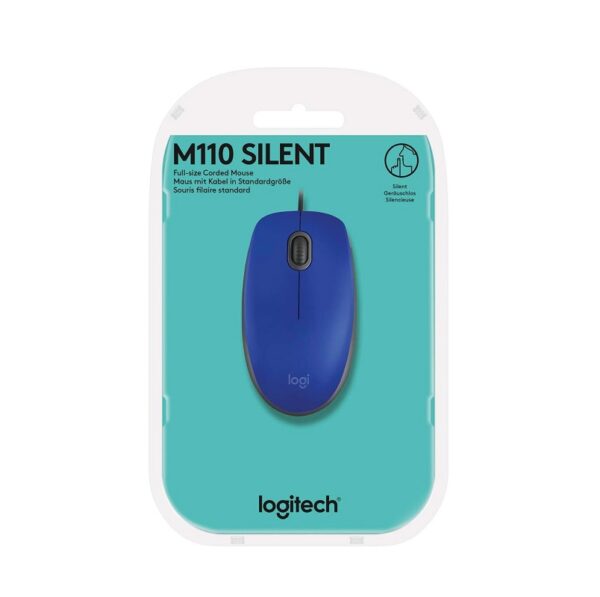 mouse logitech 910 006662 m110s azul usb