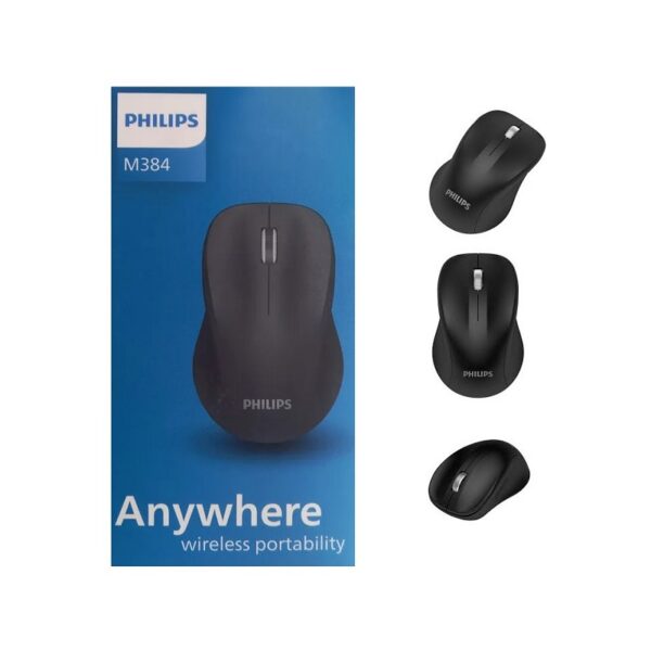 mouse philips m384 wir portable 1600dpi