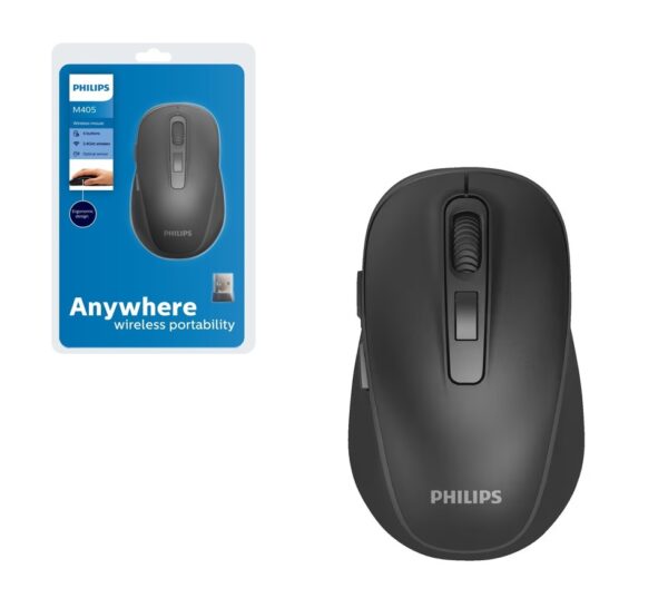 mouse philips m405 wir 4 botones 1000/1600dpi