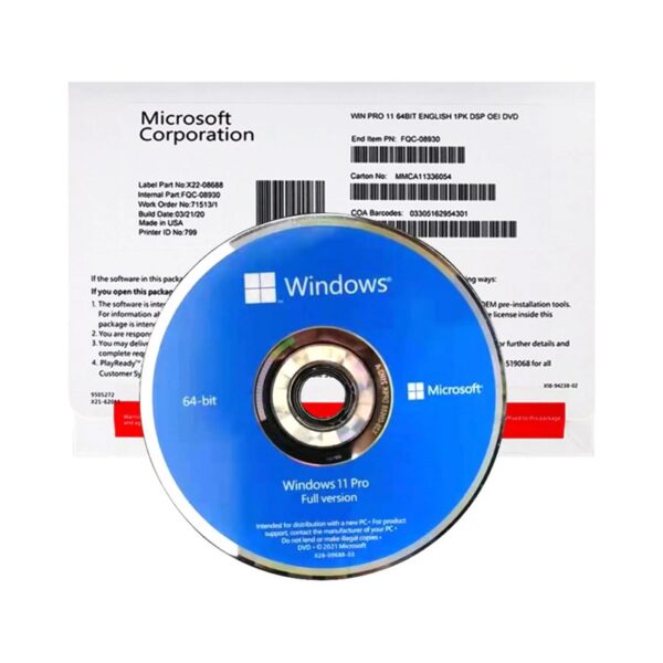 microsoft oem licencia windows 11 pro 64 bit