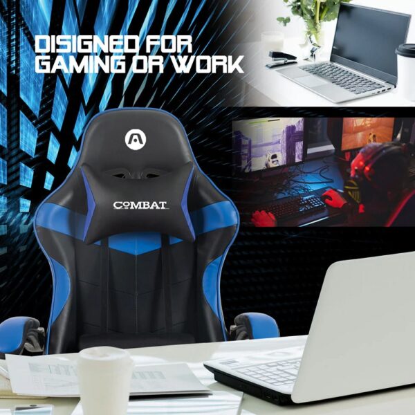 silla gamer argomtech arg ch 9005bl combat gaming ergo gx5 azul