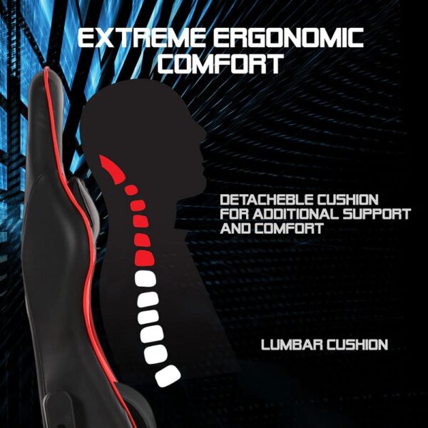 silla gamer argomtech arg ch 9005rd combat gaming ergo gx5 rojo
