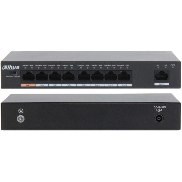 switch dahua pfs3009 8 ptos poe