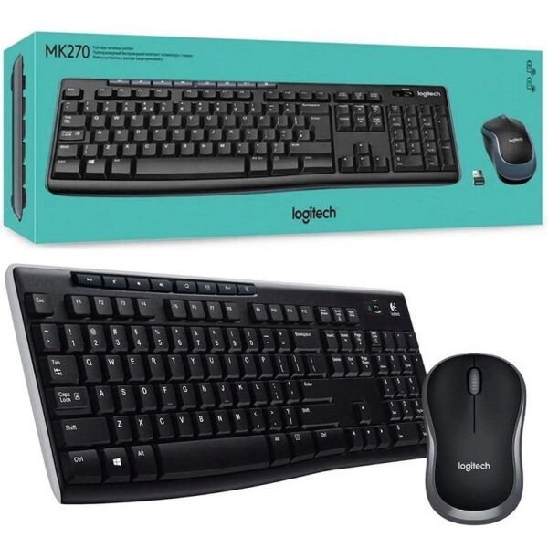 teclado logitech 920 004432 mk270 combo wir