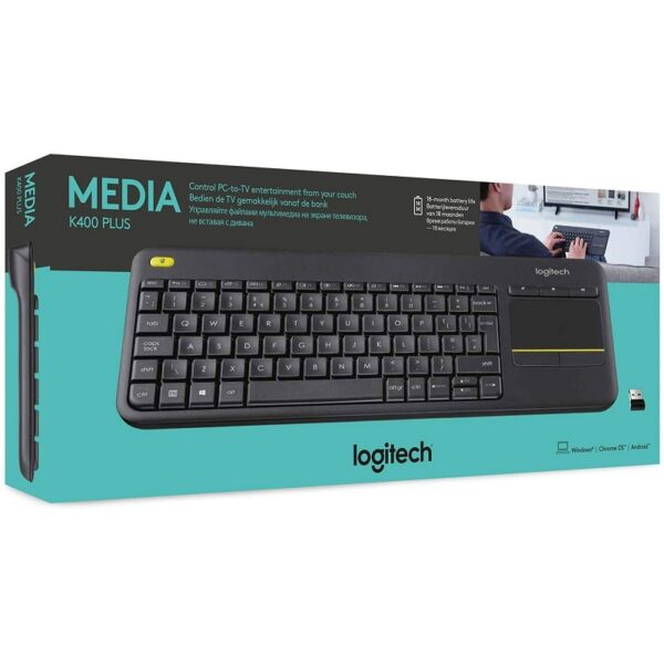 teclado logitech 920 007123 k400 plus wir
