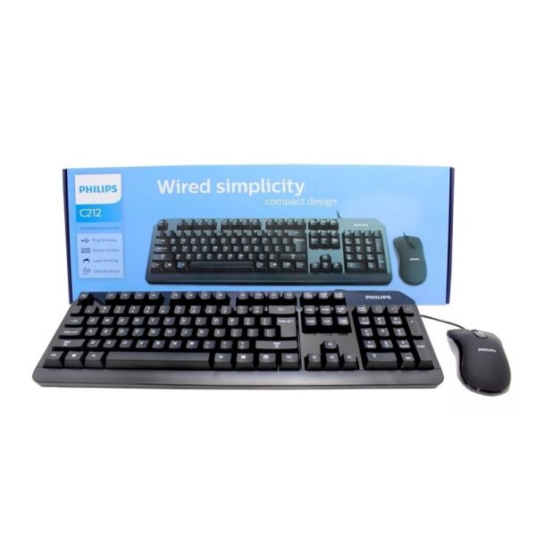 teclado philips c212 combo 1000/1600/2000dpi
