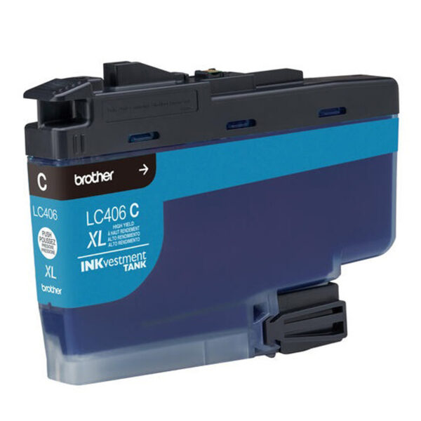 tinta brother lc406xlcs cyan (mfc j6955)