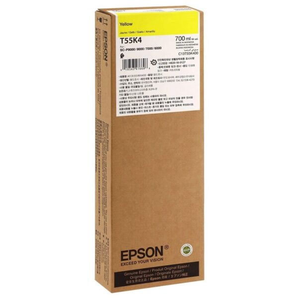 tinta epson p9000 t55k400 yellow ultrachrome 700 ml