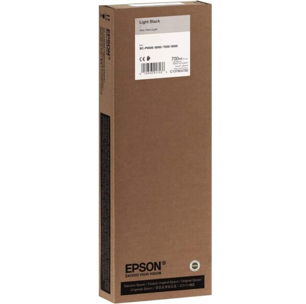 tinta epson p9000 t55k700 negro claro ultrachrome 700