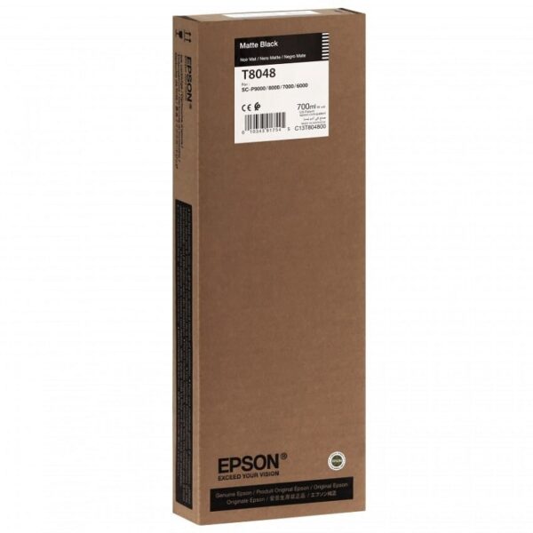 tinta epson p9000 t55k800 negro mate ultrachrome 700