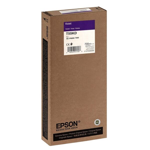 tinta epson p9000 t55kd00 violeta ultrachrome 700 ml