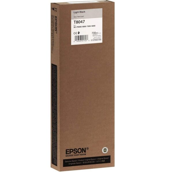tinta epson p9000 t804700 negro claro ultrachrome 700