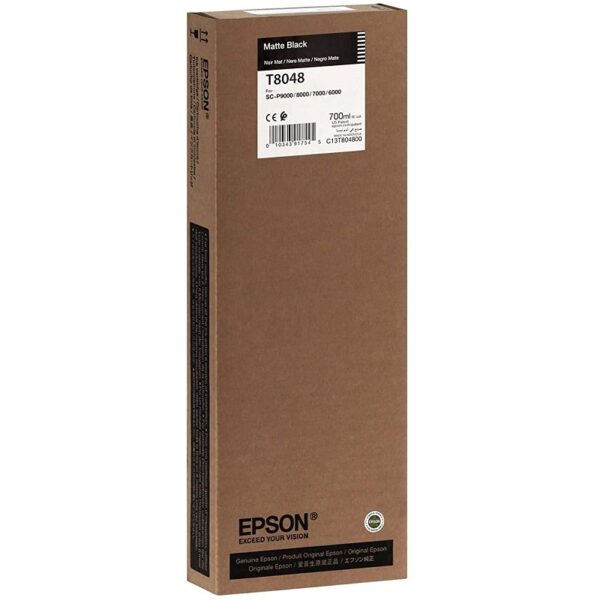 tinta epson p9000 t804800 negro mate ultrachrome 700