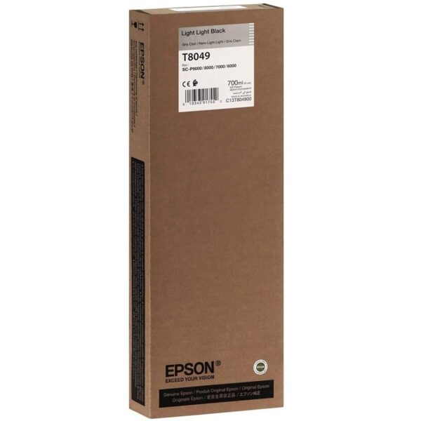 tinta epson p9000 t804900 negro light ultrachrome 700