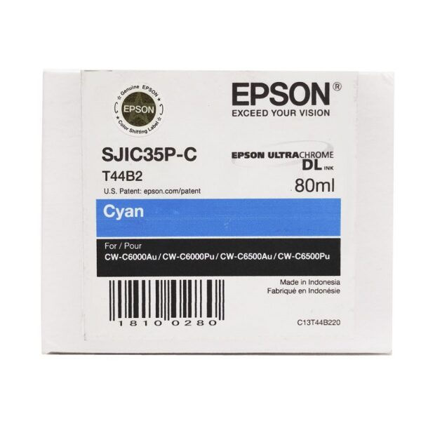 tinta epson sjic35p c13t44b220 cyan (c6000)