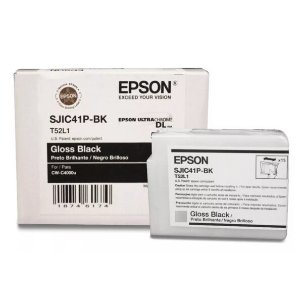 tinta epson sjic41p c13t52l120 negro (c4000)