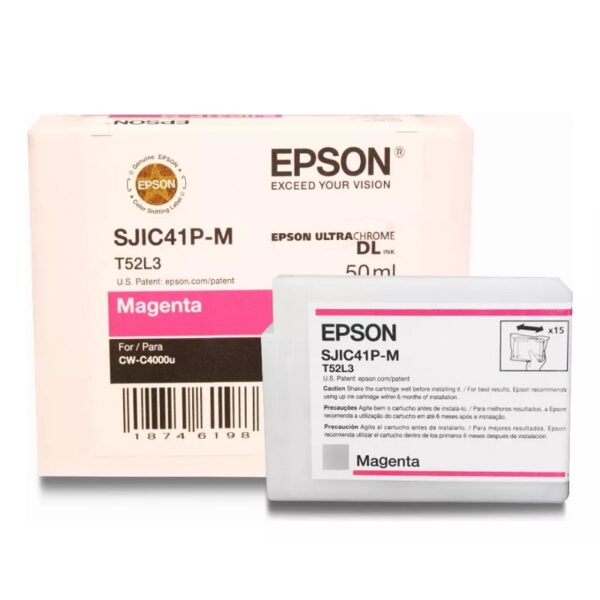 tinta epson sjic41p c13t52l320 magenta (c4000)
