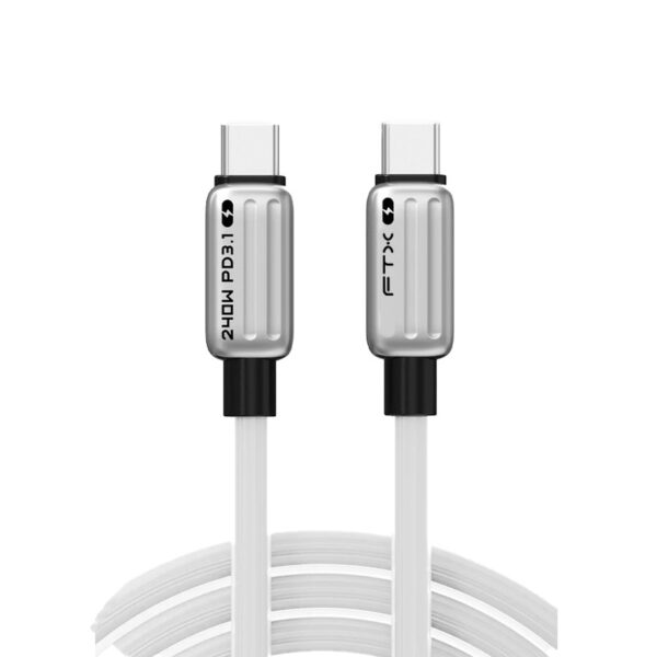 cable ftx ftx cm240 zsw1 usb c/usb c 1m p/iphone/240w blanco