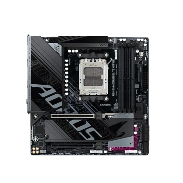 placa madre aorus am5 b840m elite wifi6e ddr5 s/r/hdmi/dp/2m2/usb3.2/matx