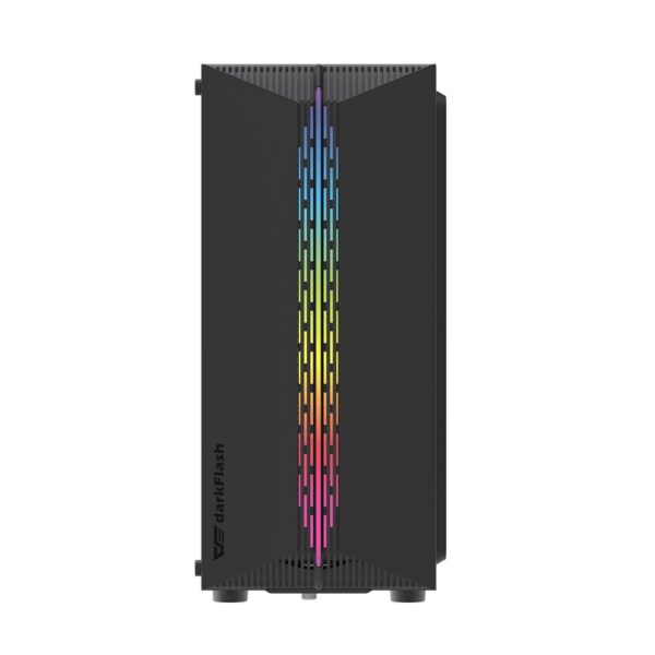 gabinete gamer darkflash dk151 black (3fans argb)