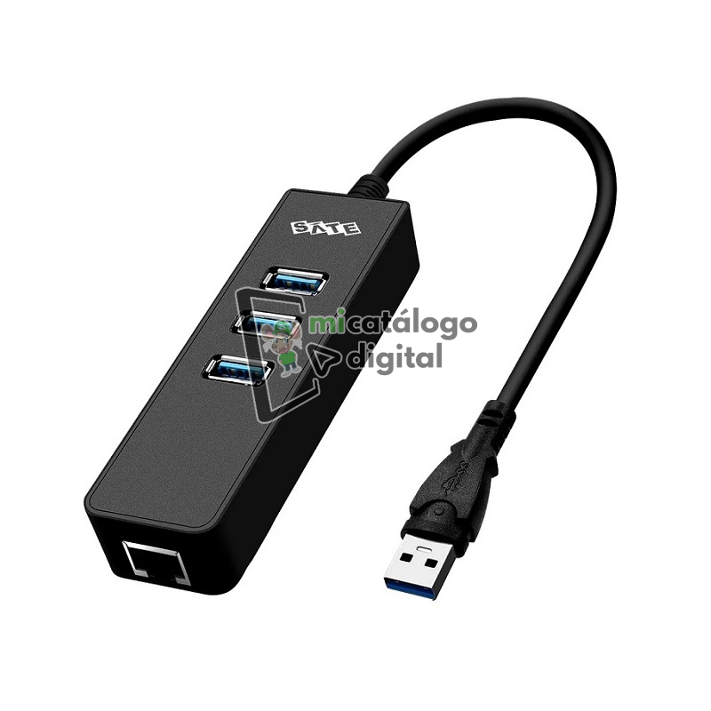 adaptador sate a hub41 usb 4 puertos rj45 adaptador sate a hub41 usb 4 puertos rj45