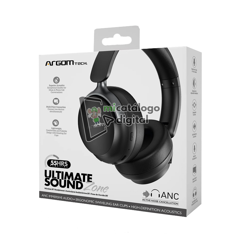 auricular argomtech arg hs 2682bk ultimate sound zone negro auricular argomtech arg hs 2682bk ultimate sound zone negro
