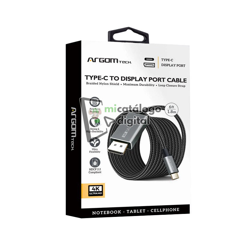 cable argomtech arg cb 0096 display port a hdmi 4k 1.8 cable argomtech arg cb 0096 display port a hdmi 4k 1.8