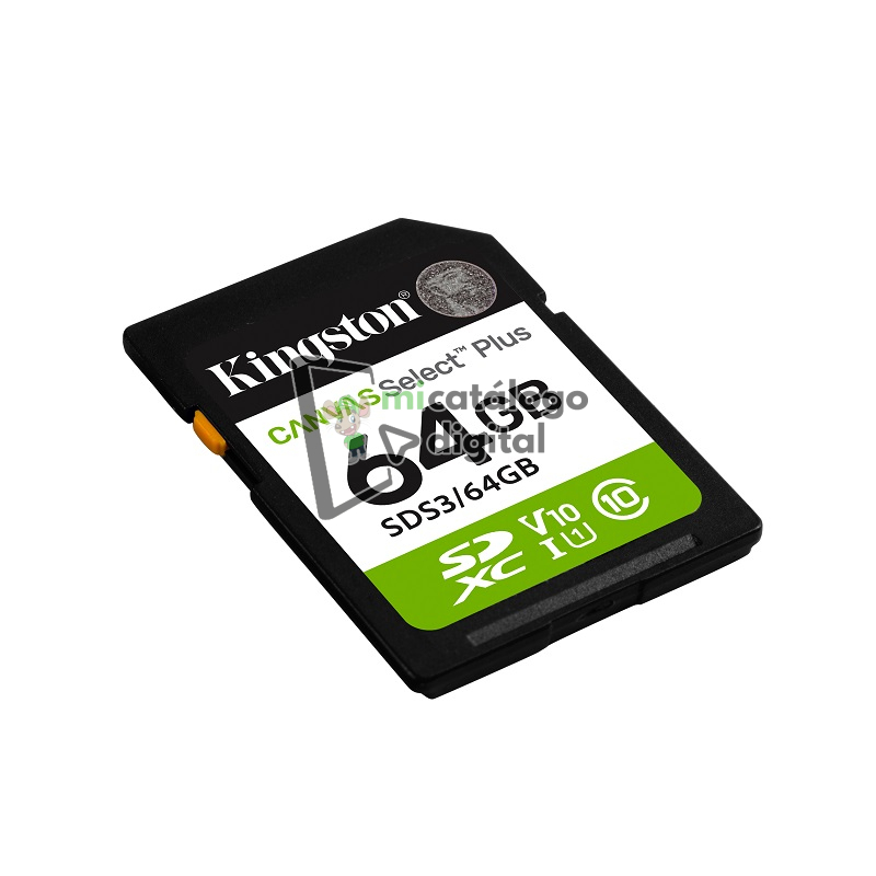 memoria sd kingston 64gb sds3/64gb 100 canvas select plus sdxc class 10 memoria sd kingston 64gb sds3/64gb 100 canvas select plus sdxc class 10