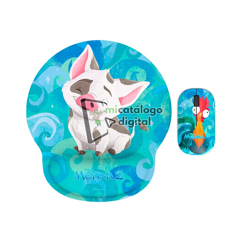 mouse inalambrico + pad xtech xtm dkt4mo moana edition mouse inalambrico + pad xtech xtm dkt4mo moana edition