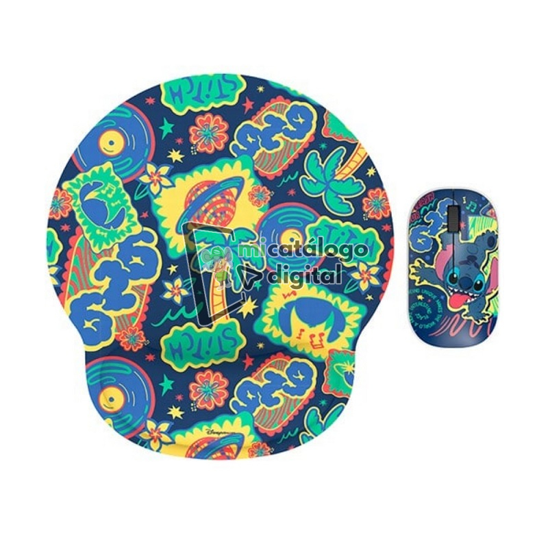 mouse inalambrico + pad xtech xtm dkt1st stitch edition mouse inalambrico + pad xtech xtm dkt1st stitch edition