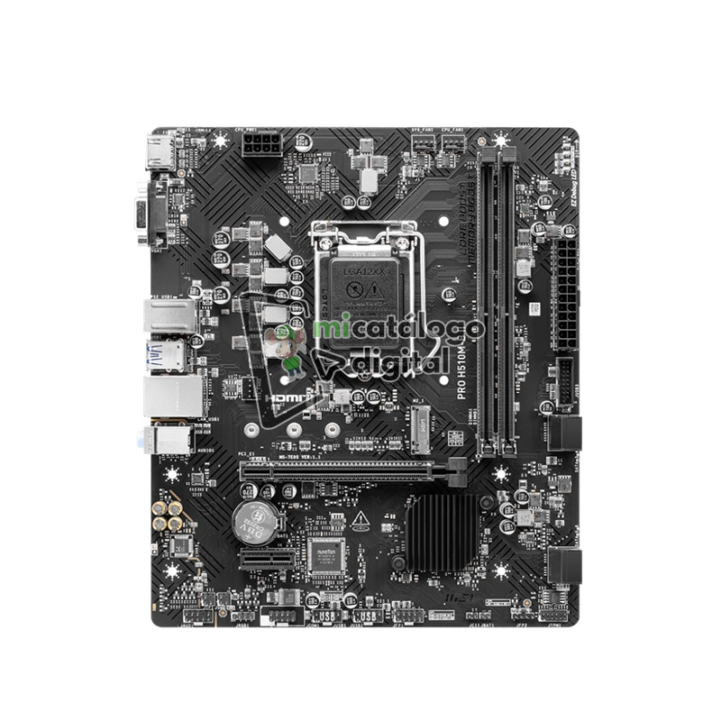 placa madre msi h510m b pro ii 1200 m.2/ddr4/hdmi/vga/u placa madre msi h510m b pro ii 1200 m.2/ddr4/hdmi/vga/u