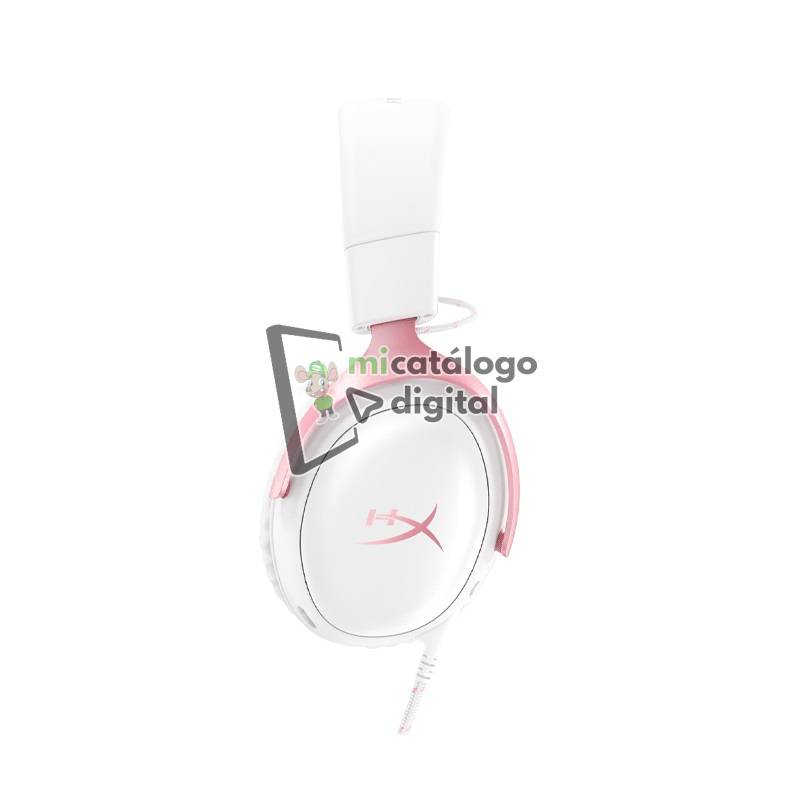 auricular gamer hyperx cloud iii 9w1q4aa mic/usbc/usba/3.5mm/blan/rosa auricular gamer hyperx cloud iii 9w1q4aa mic/usbc/usba/3.5mm/blan/rosa