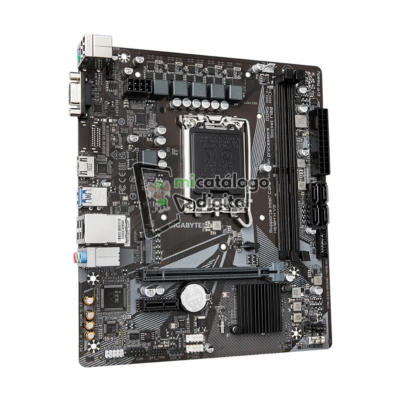 placa madre gigabyte 1700 h610m h v2 m.2/ddr5/hdmi/vga/us placa madre gigabyte 1700 h610m h v2 m.2/ddr5/hdmi/vga/us