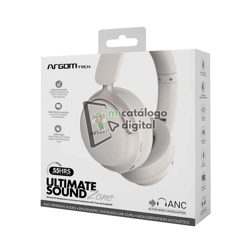 auricular argomtech arg hs 2682bg ultimate sound zone blanco auricular argomtech arg hs 2682bg ultimate sound zone blanco