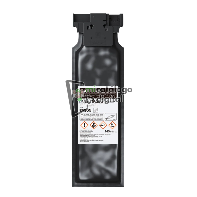 tinta epson t53r120 uv ultrachrome negro 140ml tinta epson t53r120 uv ultrachrome negro 140ml