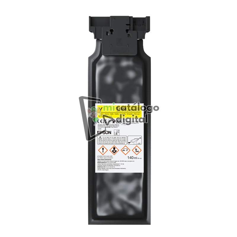 tinta epson t53r420 uv ultrachrome amarillo 140ml tinta epson t53r420 uv ultrachrome amarillo 140ml