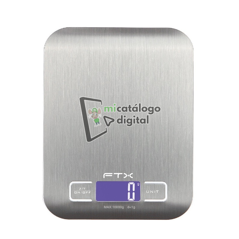 balanza digital de cocina ftx ks 101 plana/10kg/gris balanza digital de cocina ftx ks 101 plana/10kg/gris