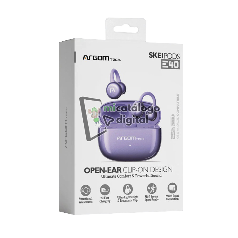 auricular argomtech skeipods e40 arg hs 5040pu purpura auricular argomtech skeipods e40 arg hs 5040pu purpura