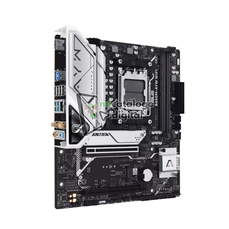 placa madre asus b650m ayw wifi am5 ddr5/s/r/hdmi/2m2/matx placa madre asus b650m ayw wifi am5 ddr5/s/r/hdmi/2m2/matx